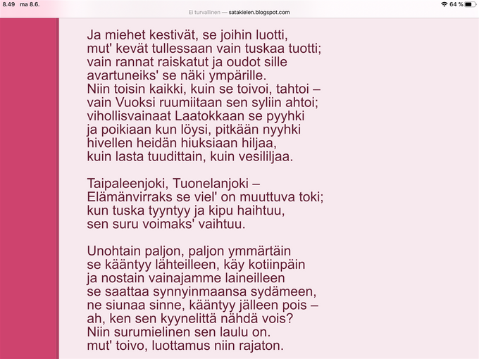 - Loppu -   Kiitos, jos jaksoit lukea ja kuunnella tähän asti. Yrjö Jylhän merkitys on ollut suuri.