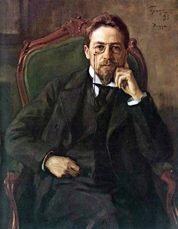 Kirjailija Anton Tšehov. Kuvan lähde on kobo.com.