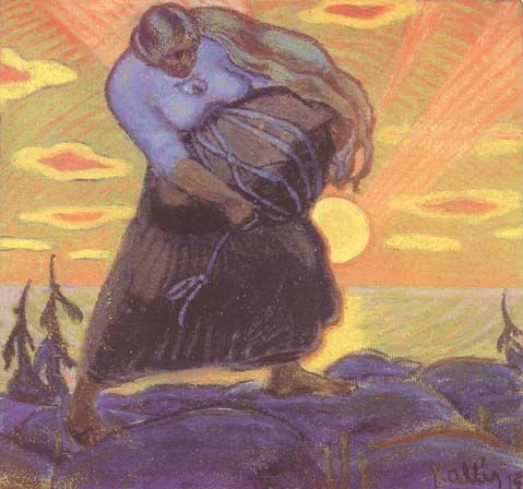 Oskar Kalliksen työ vuodelta 1915. Kuvan lähde on printest.com.