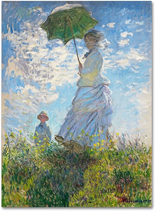 Woman with a Parasol 1875.  Kuvan lähde on amazon.com.