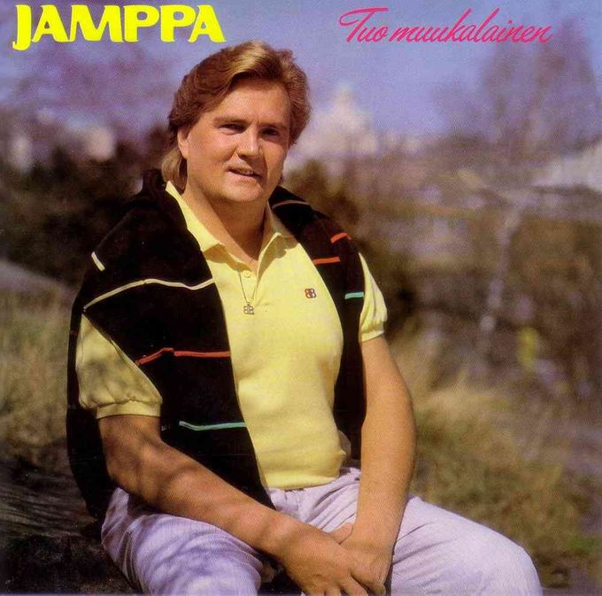 Jamppa Tuominen äänilevynsä kannessa. Kuvan lähde on netti-iskelmat.com.