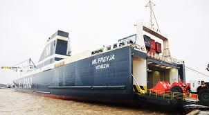 Mann Lines Oy:n ML Freyja on saanut reitilleen uuden yhteyden tammikuussa 2020: Rotterdamin. Kuvan lähde on koneporssi.com.