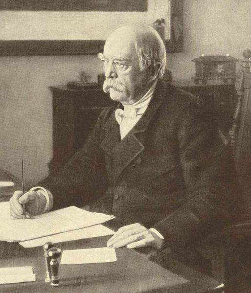 Otto von Bismarck. Kuvan lähde on peoplequiz.com.