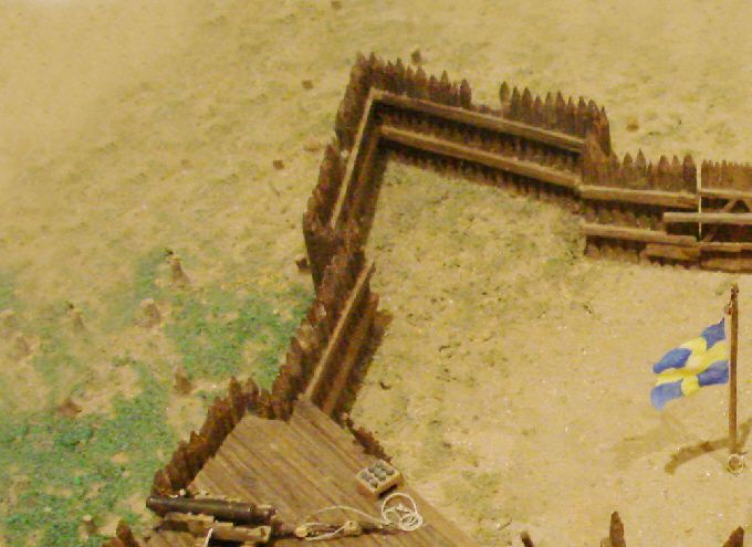 3.	Fort Kristinan pienoismalli amerikkalaisessa museossa. Kuvan lähde on Wikipedia.