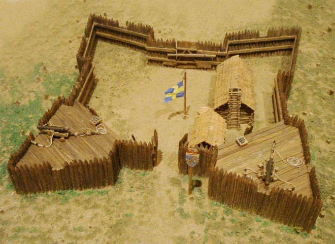 3.	Fort Kristinan pienoismalli amerikkalaisessa museossa. Kuvan lähde on Wikipedia.