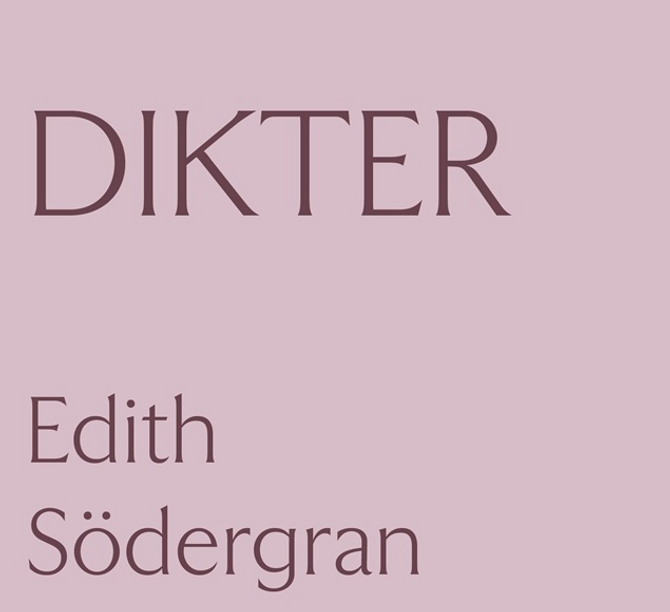 Kuva 1. Edith Södergranin 1. runokokoelman ”Dikter” uuden painoksen kansi. Kuvan lähde on litteratur.sets.fi.