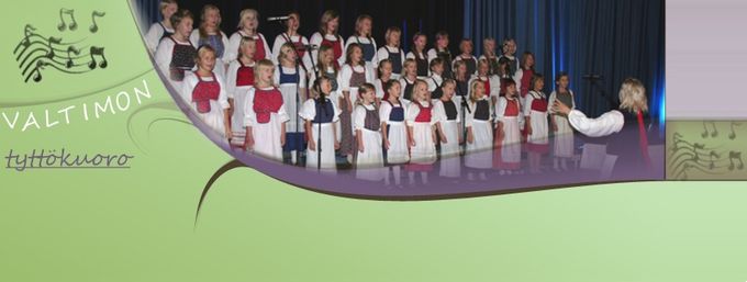 Kuva 3. Valtimon tyttökuoron kuva omalla kotisivullaan. Kuvan lähde on valtimon.blogspot.com.