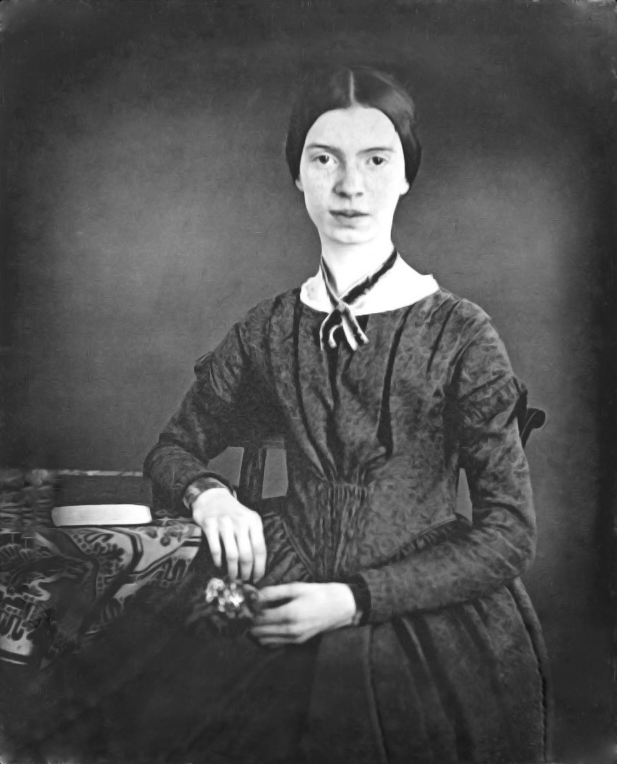 Kuva 2. Runoilija Emily Dickinson. Kuvan lähde on Wikipedia.