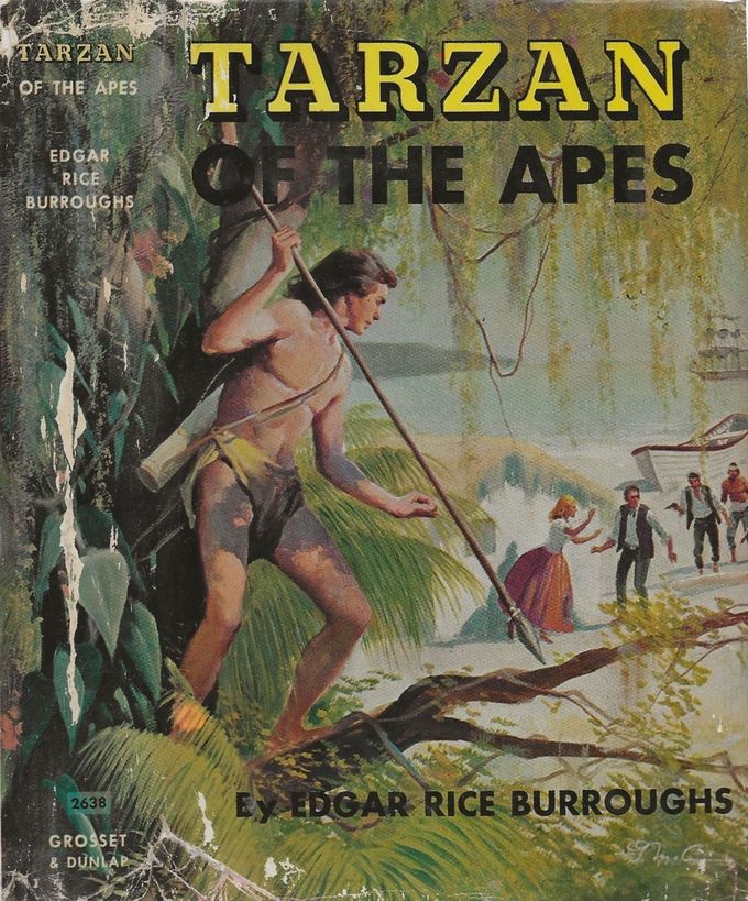 Kuva 5. Englanninkielisen Tarzan-kirjan kansikuva. Kuvan lähde on biblio.com.